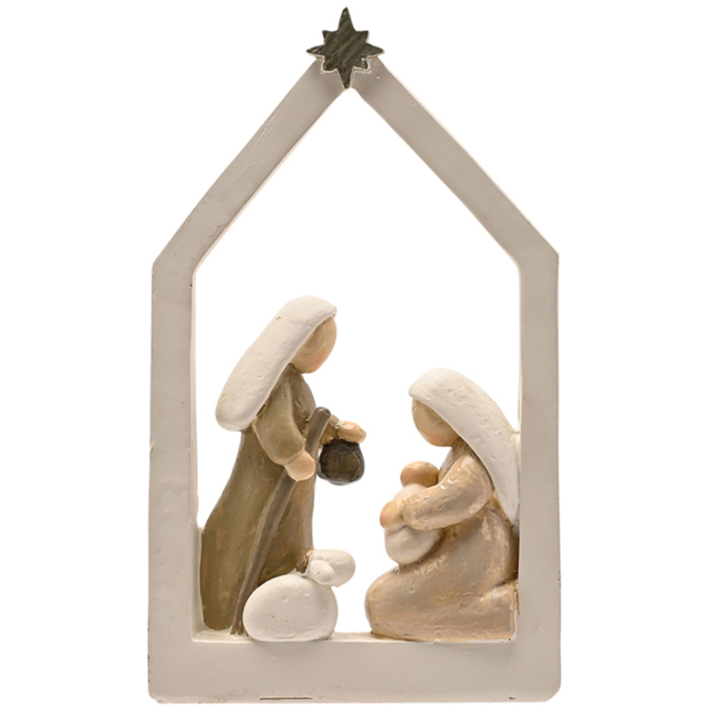 The Seasonal Gift Co. Shepherd with Sheep Nativity Scene Christmas Decoration - image 1