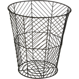 Premier Housewares Vertex Black Powder Coat Storage Basket - thumbnail 2