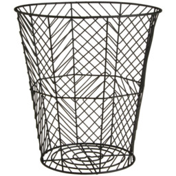 Premier Housewares Vertex Black Powder Coat Storage Basket - thumbnail 1