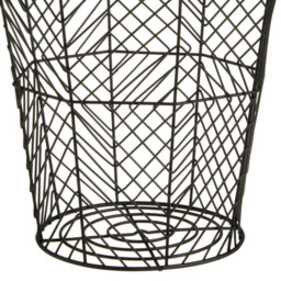Premier Housewares Vertex Black Powder Coat Storage Basket - thumbnail 4