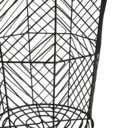 Premier Housewares Vertex Black Powder Coat Storage Basket - thumbnail 3