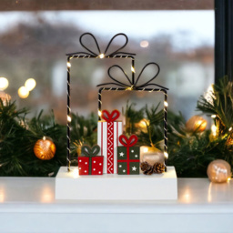 Xmas Haus Wired LED Christmas Gift Box Display - thumbnail 3