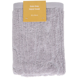 Gaia Grey Hand Towel