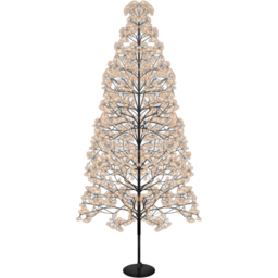Xmas Haus 2250 Gold Micro LED Black Firework Tree 6ft