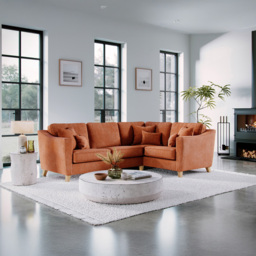 Marlon City Terracotta 3 Seater Left Hand Corner Sofa - thumbnail 3