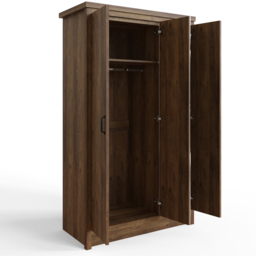 GFW Boston Oak 3 Door Mirrored Wardrobe - thumbnail 3