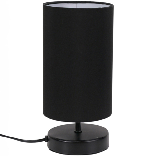 ValueLights Francis Black Touch Table Lamp and Bulb - image 1