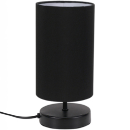ValueLights Francis Black Touch Table Lamp and Bulb - thumbnail 1