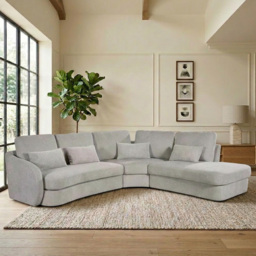 Mabel Corner Sofa Cream - thumbnail 1