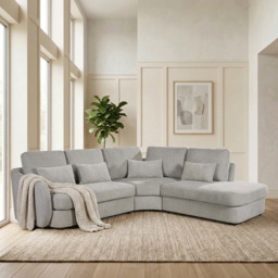 Mabel Corner Sofa Cream - thumbnail 3