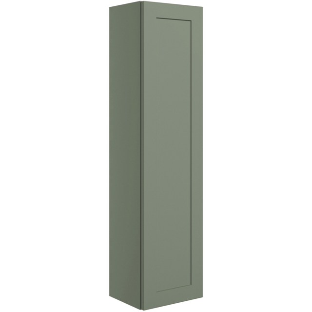 Bathstore Byron Single Door Reed Gloss Midi Wall Hung Tall Storage Unit 300mm - image 1