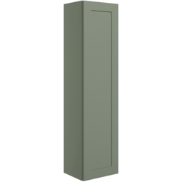 Bathstore Byron Single Door Reed Gloss Midi Wall Hung Tall Storage Unit 300mm