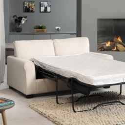 Dawson 2 Seater Beige Fabric Sofa Bed - thumbnail 3