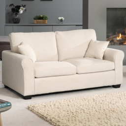 Dawson 2 Seater Beige Fabric Sofa Bed