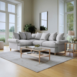 Clara Faro 16 Grey 3 Seater Right Hand Corner Agmamito Sofa - thumbnail 3