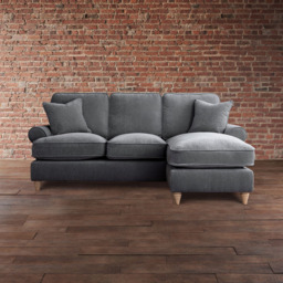 The Victoria 3 Seater Charcoal Right Hand Chaise Sofa - thumbnail 3