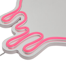 Melting Heart Neon Mirror - Pink - thumbnail 3