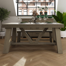 FWStyle Saltash Reclaimed Pine Dining Table