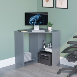 Vida Designs Hetton Corner Computer Desk Grey - thumbnail 3