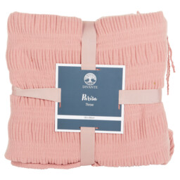 Divante Parisa Rose Seersucker Throw 130 x 180cm
