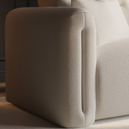 SOLACE+CO Mabel Beige 2 Seater Chenille Sofa - thumbnail 4