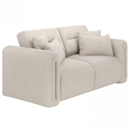 SOLACE+CO Mabel Beige 2 Seater Chenille Sofa - thumbnail 2