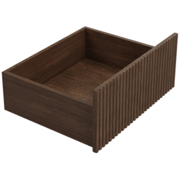 SOLACE+CO Velmor Walnut 6 Drawer Ribbed Chest of Drawers - thumbnail 4