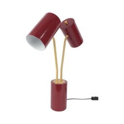 Kyaire Dark Red Table Lamp - thumbnail 2