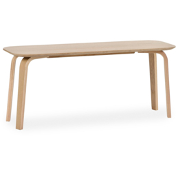 Julian Bowen Kaito Light Oak Effect Curved Leg Bench - thumbnail 2