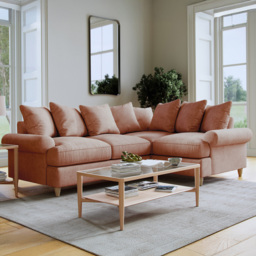 Clara Faro 11 Pink 3 Seater Left Hand Corner Agmamito Sofa