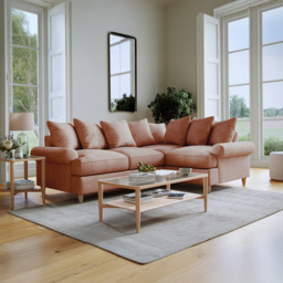 Clara Faro 11 Pink 3 Seater Left Hand Corner Agmamito Sofa - thumbnail 3