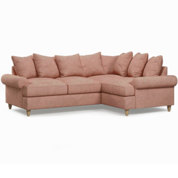 Clara Faro 11 Pink 3 Seater Left Hand Corner Agmamito Sofa - thumbnail 2