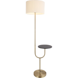 Forrest Floor Lamp with Table Antique Brass