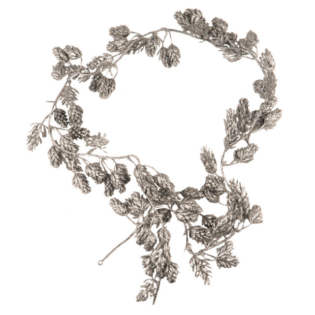Single Glittered Pinecone Garland Christmas Decoration in Assorted styles