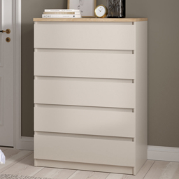 Furniture To Go Naia Cashmere Jackson Hickory 5 Drawer Chest of Drawers