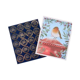 Pack of 15 Christmas Robin Cards - thumbnail 4
