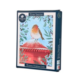 Pack of 15 Christmas Robin Cards - thumbnail 2