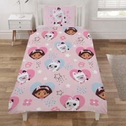 Gabbys Dollhouse Heart and Stars Duvet Set - thumbnail 1