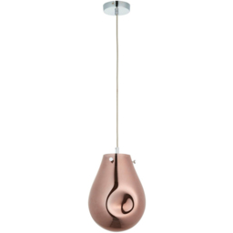 Merano Perugia Small Metallic Glass Copper Pendant Ceiling Lamp - thumbnail 1