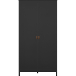 Florence Barcelona 2 Door Matt Black Wardrobe - thumbnail 3