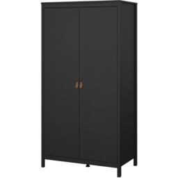 Florence Barcelona 2 Door Matt Black Wardrobe - thumbnail 4