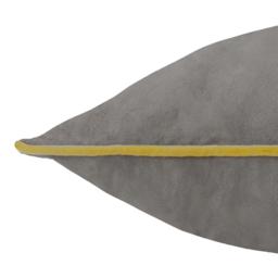 Furn Meridian Velvet Charcoal and Moss Cushion 45 x 45cm - thumbnail 4