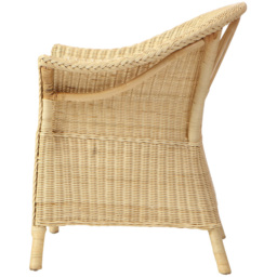 Desser Furniture King Adult Sized Natural Wicker Loom Chair - thumbnail 4