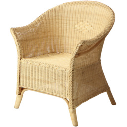 Desser Furniture King Adult Sized Natural Wicker Loom Chair - thumbnail 2