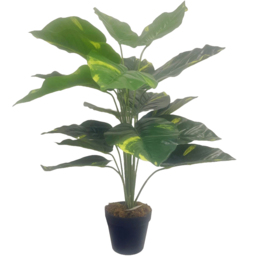 Leaf Artificial Devils Ivy Scindapsus Aureus Plant in Pot 60cm - thumbnail 3