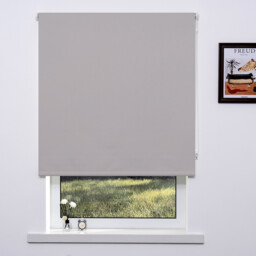Light Taupe Plain Blackout Blind 180 x 165cm - thumbnail 1