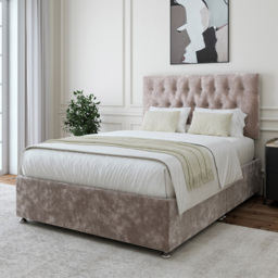 Bedmaster Super King Silver Chenille Divan Base