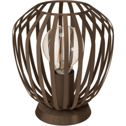 EGLO Espinal Bronze Steel Caged Style Table Lamp - thumbnail 1
