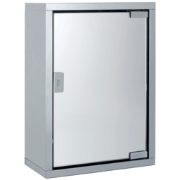 Bathstore Silver Stainless Steel Mirror Bathroom Cabinet - thumbnail 2