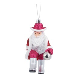 Jingle Bell Boogie Disco Santa Red Christmas Hanging Decoration - thumbnail 2